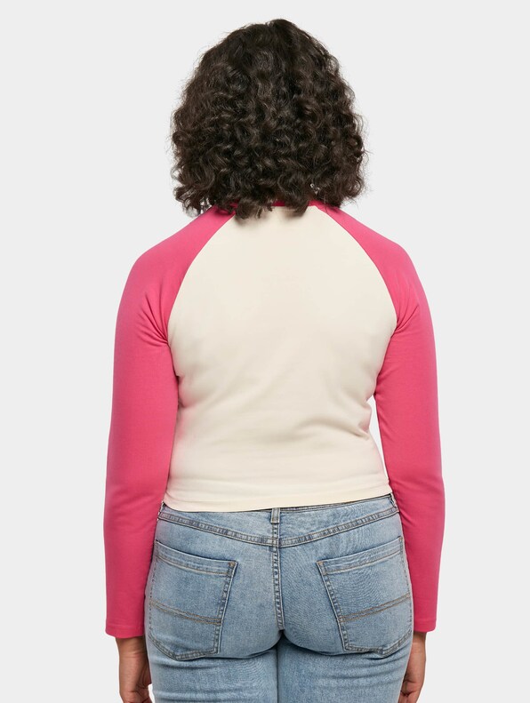 Ladies Organic Cropped Retro Baseball-1