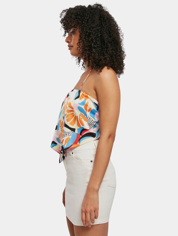 Ladies Cropped Aop Satin Triangle-2