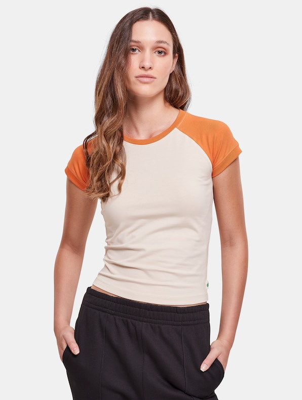 Ladies Organic Stretch Short Retro Baseball-0