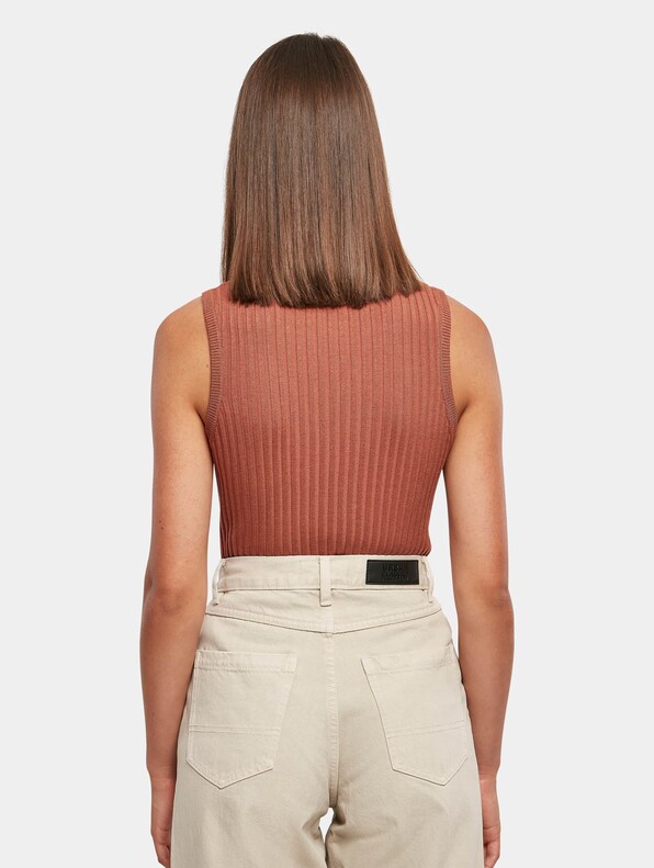 Ladies Rib Knit Sleevless-1