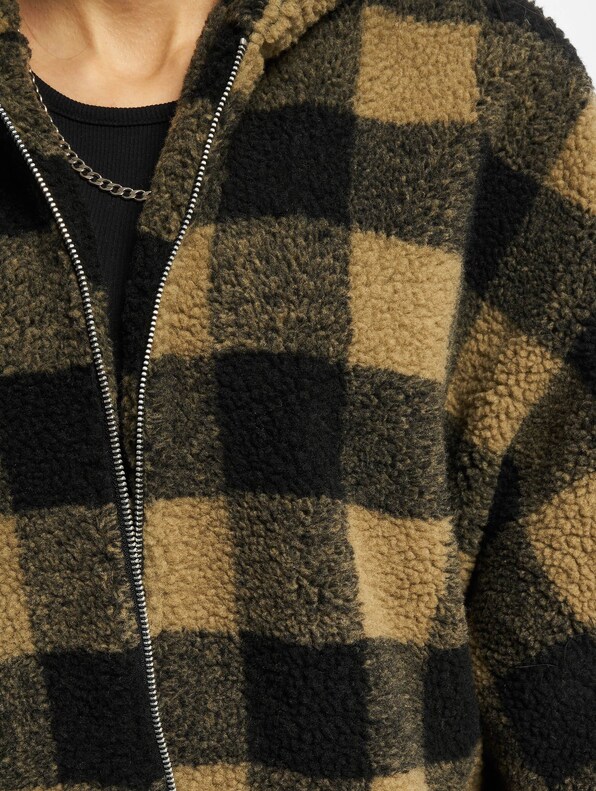 Ladies Hooded Oversized Check-3