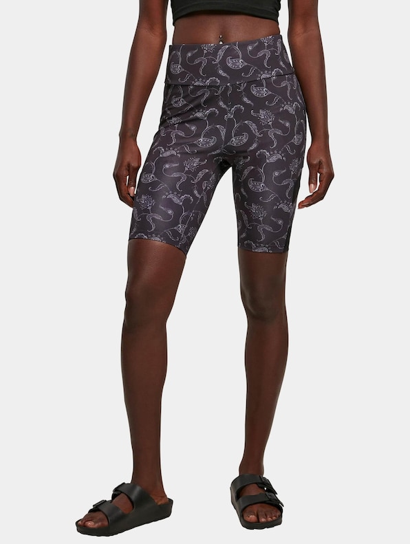 Ladies High Waist Tech Mesh Aop Cycle-0