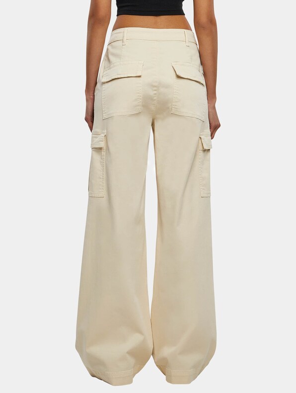 High Waist Wide Leg Twill -1