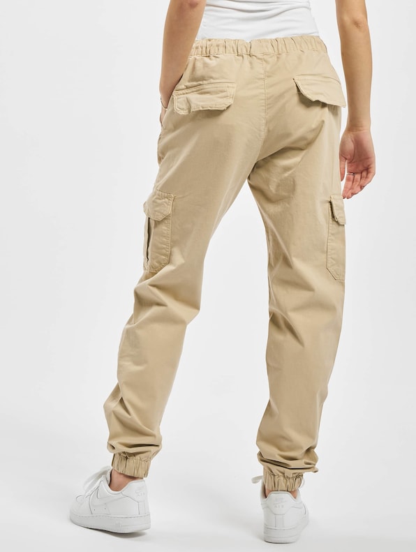 Ladies High Waist Cargo Jogging-1