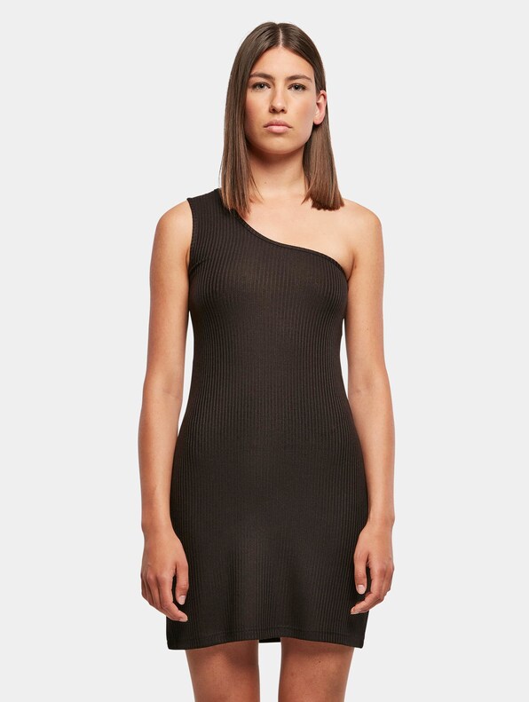 Ladies Rib One Shoulder-2