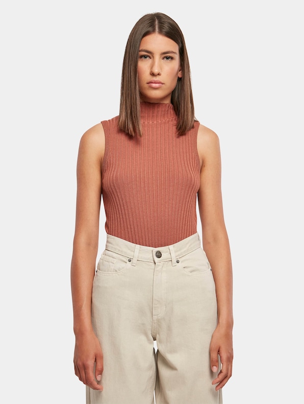 Ladies Rib Knit Sleevless-2