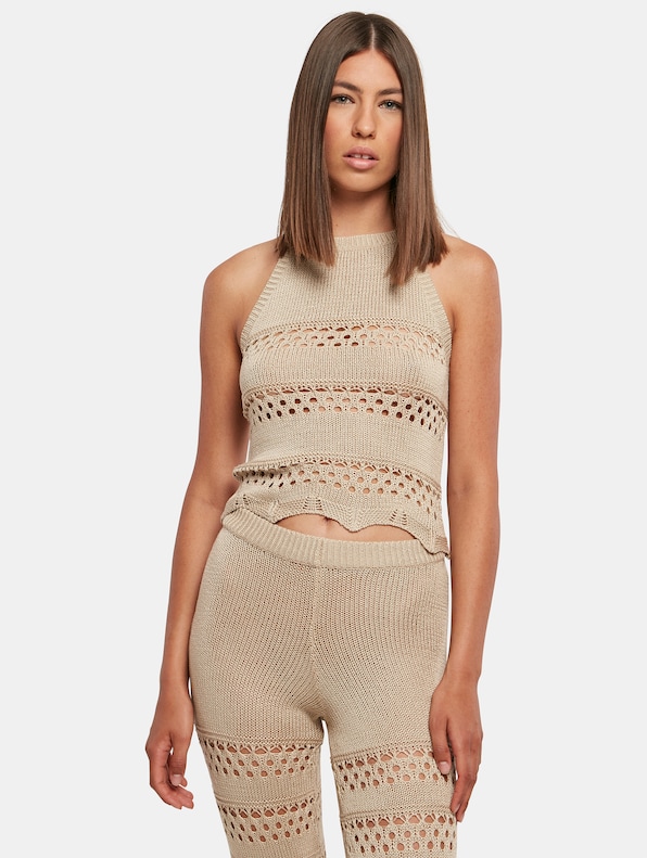 Ladies Short Crochet Knit Neckholder-0