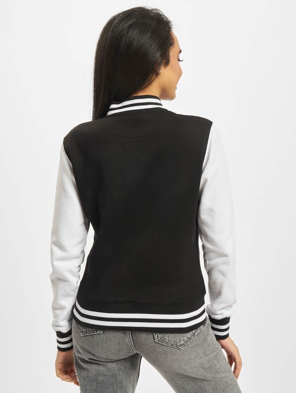 Ladies 2-tone College Sweatjacket-1