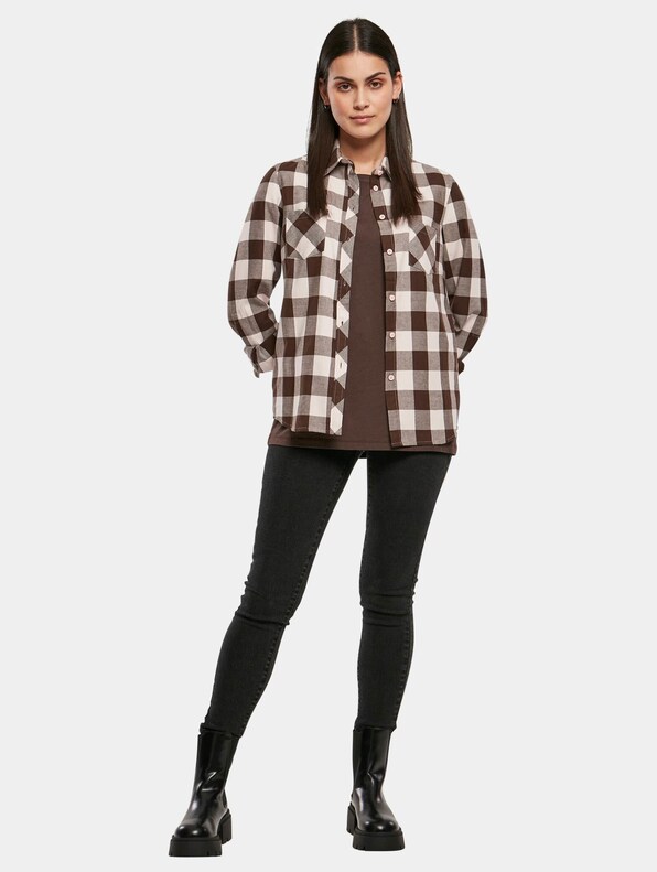 Ladies Turnup Checked Flanell-5