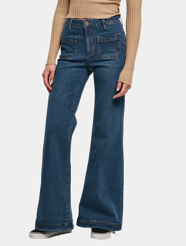 Ladies Vintage Flared Denim-0