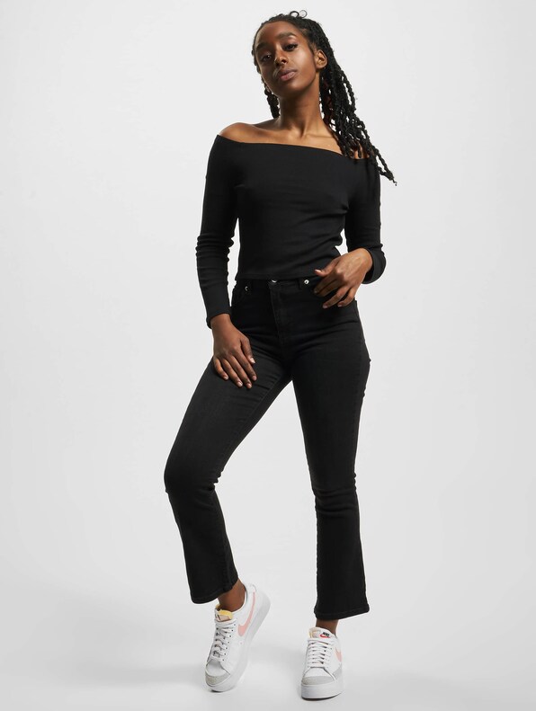 Ladies Off Shoulder Rib -3