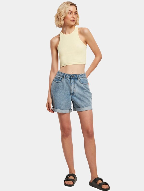 Ladies Cropped Rib -3