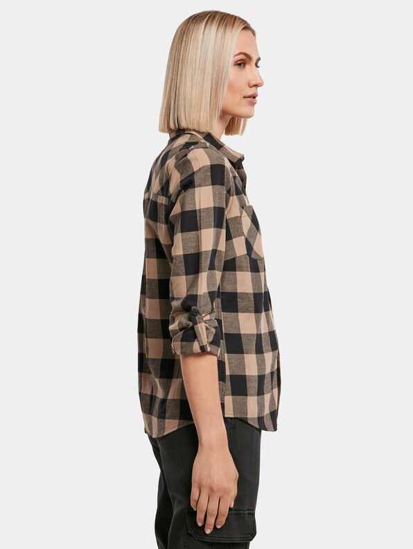 Ladies Turnup Checked Flanell -2