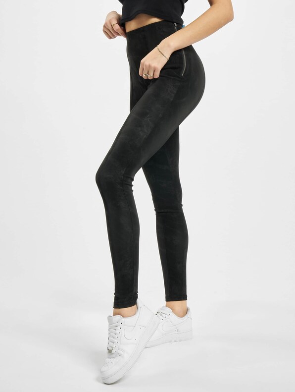 Ladies Washed Faux Leather-0