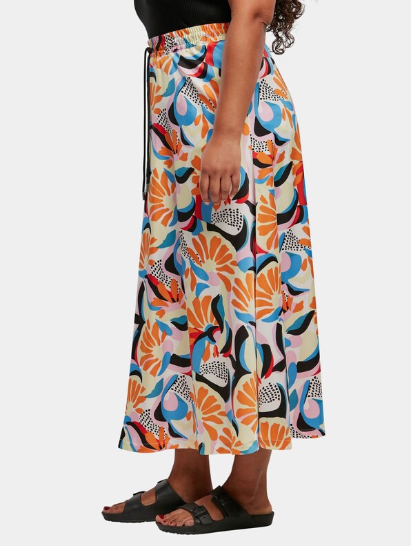 Ladies Aop Satin Midi-2