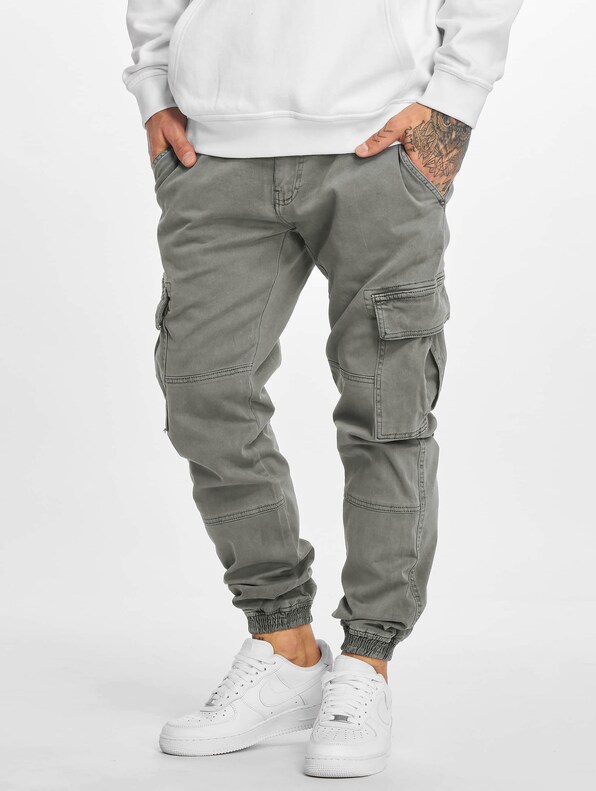 Washed Cargo Twill Jogging-0