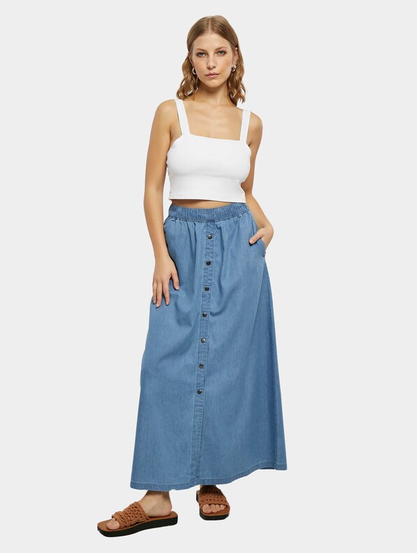 Ladies Long Wide Light Denim-3