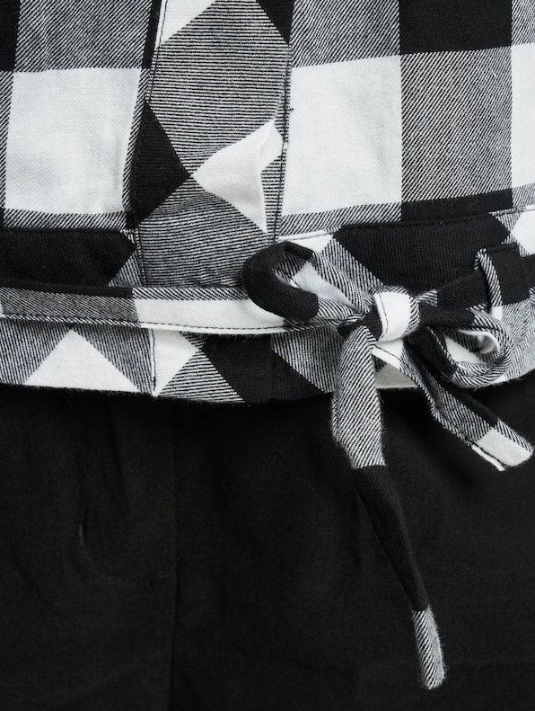 Ladies Short Oversized Check -5