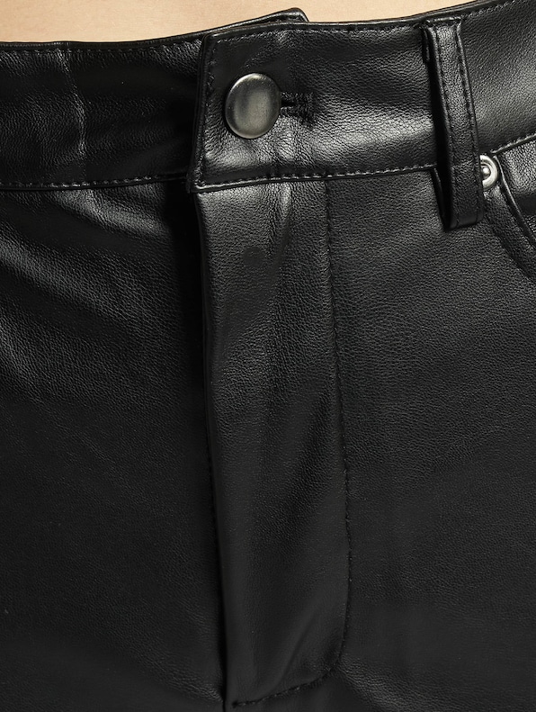 Ladies Faux Leather Wide Leg-4