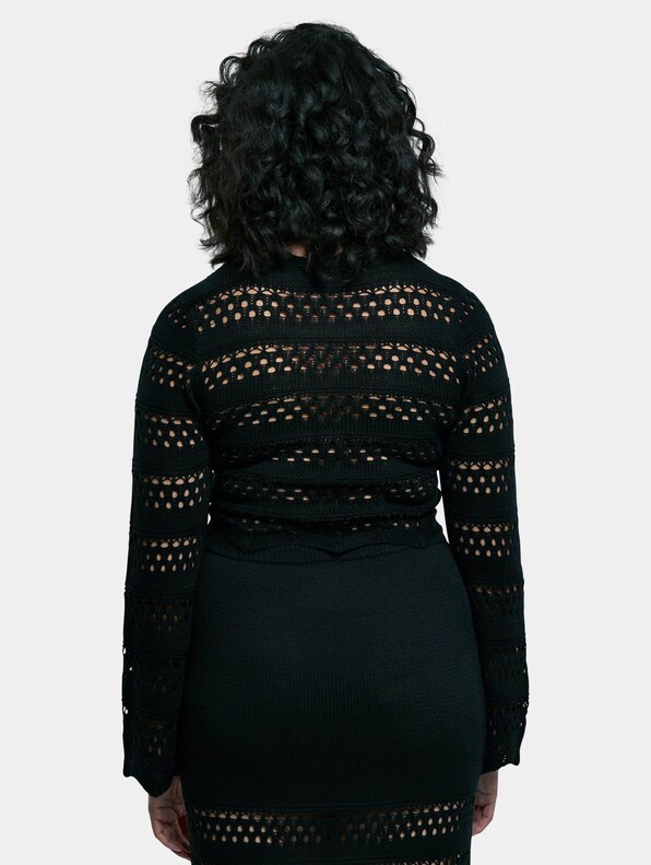  Ladies Cropped Crochet Knit-1