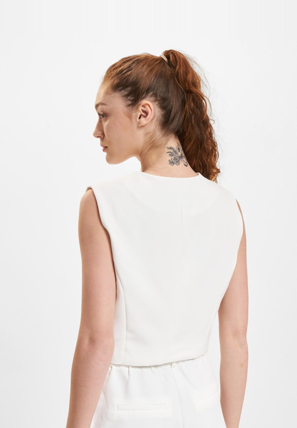 Abba Life Sleeveless Tailored Crop-1