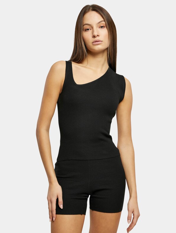 Rib Knit Asymmetric-0