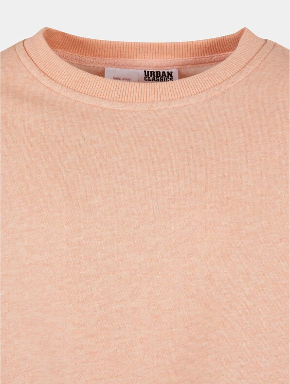 Girls Oversized Color Melange Crewneck-2