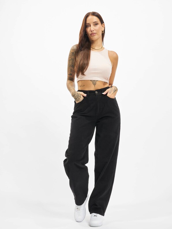 Ladies High Waist 90´s Wide Leg Corduroy -5