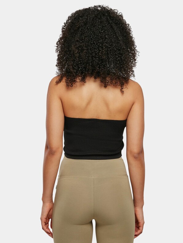 Ladies Rib Knit Crossed Neckholder-1