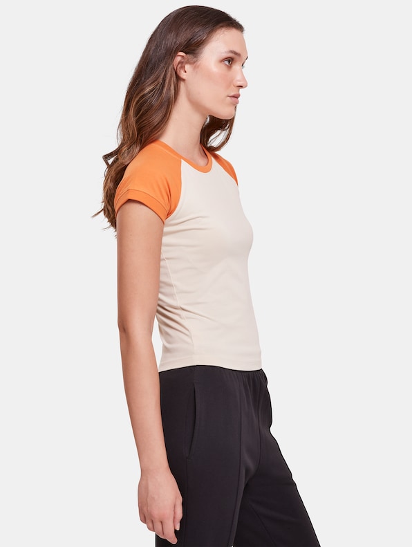 Ladies Organic Stretch Short Retro Baseball-2