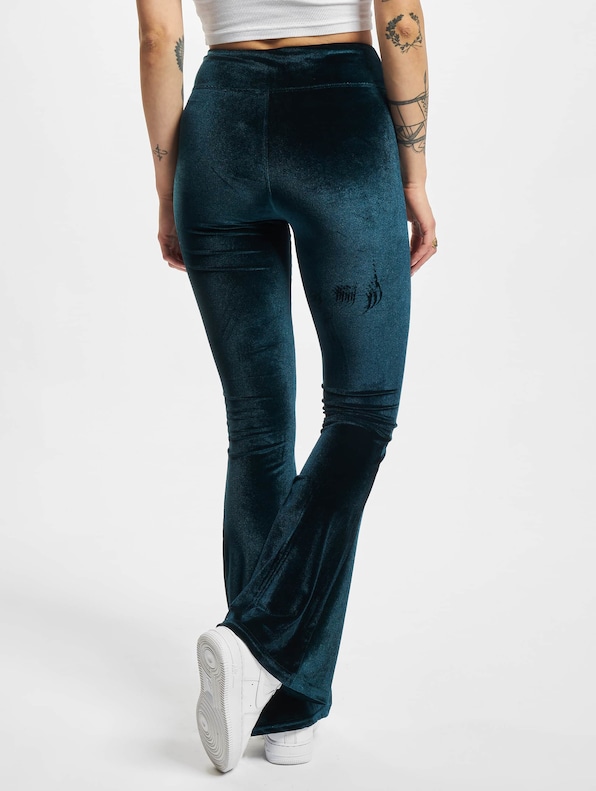 Ladies High Waist Velvet Boot Cut-1