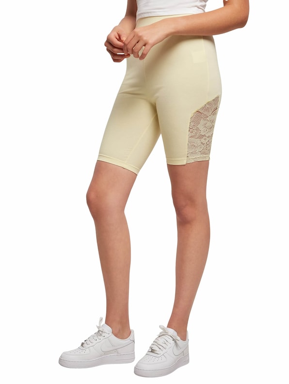 Ladies High Waist Lace Inset Cycle-4