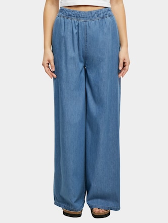 Ladies Light Denim Wide Leg Loose Fit