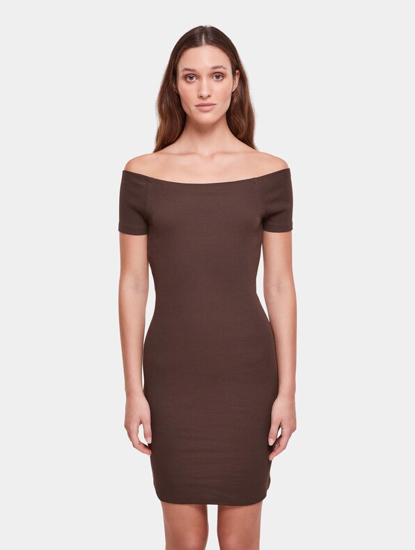 Ladies Off Shoulder Rib-2