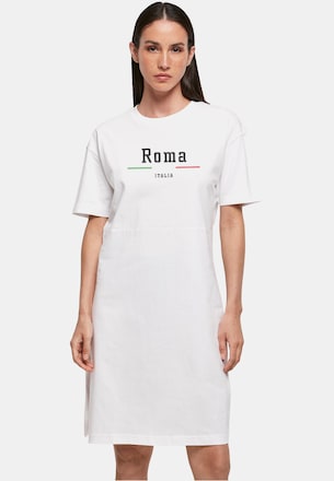 Ladies Roma Organic Oversized Slit Tee Dress