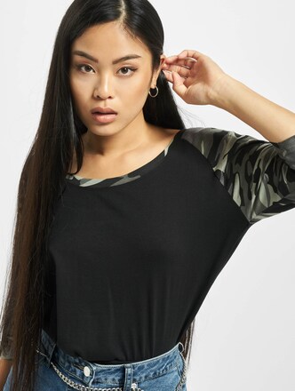 Ladies 3/4 Contrast Raglan