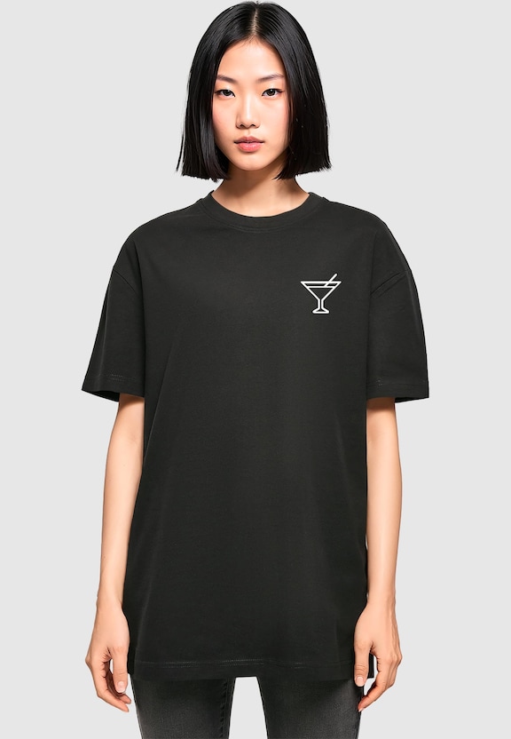 Ladies Summer - Cocktail Oversized Boyfriend Tee-0