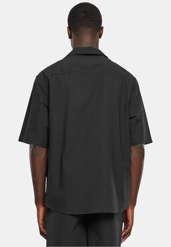 Relaxed Seersucker Short Sleeve Shirt-1