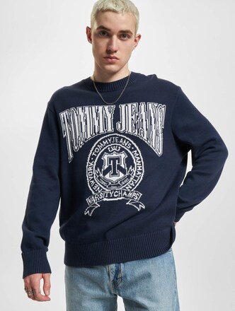 Relaxed Varsity Jacquard Knit