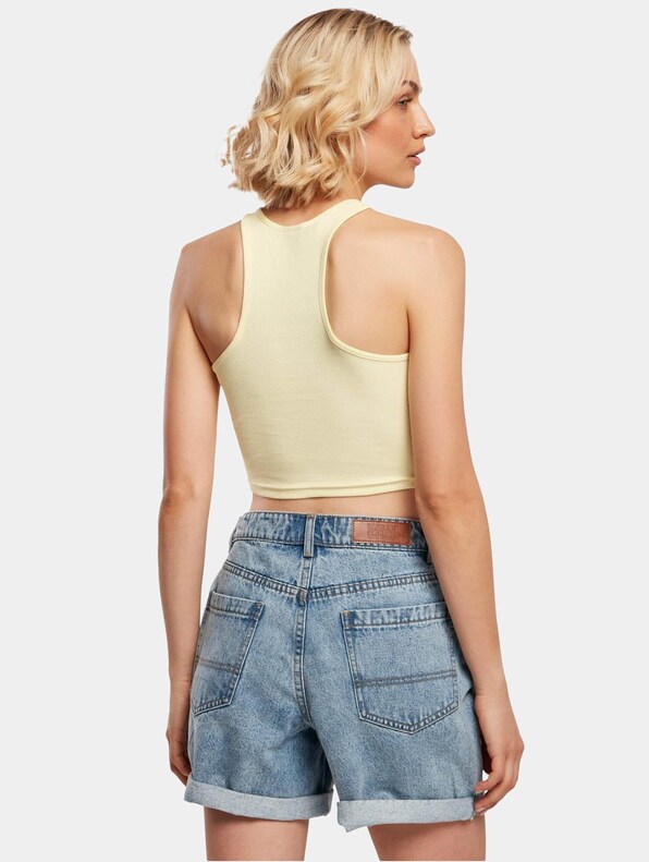 Ladies Cropped Rib -1