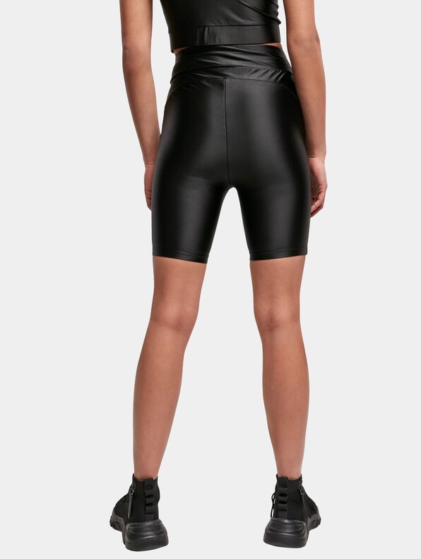 Ladies Highwaist Shiny Metallic Cycle-1